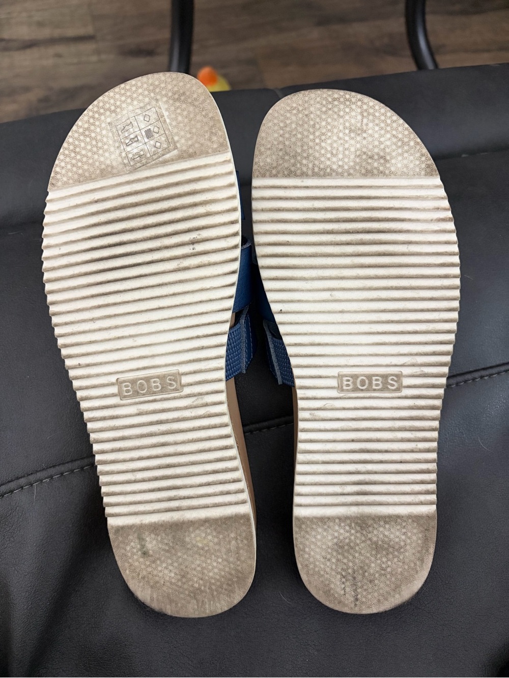 Skechers Women's Navy Blue Slide Sandals - Picture 2 of 2